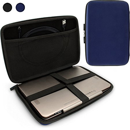 iGadgitz Blue EVA Travel Hard Case for Various Asus 10.1" Tablets (Transformer Pad/Infinity/Book/Memo Pad & Vivo Tab)