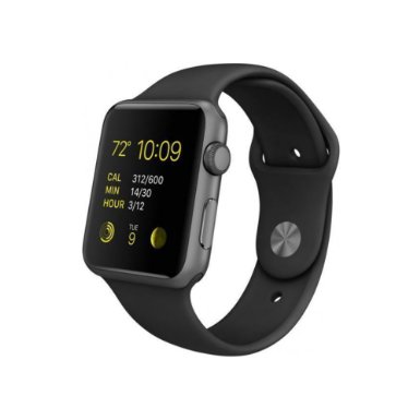 Apple Watch Sport 42mm Space Gray Aluminum Case with Black Band MJ3T2LL/A (Certified Refurbished)