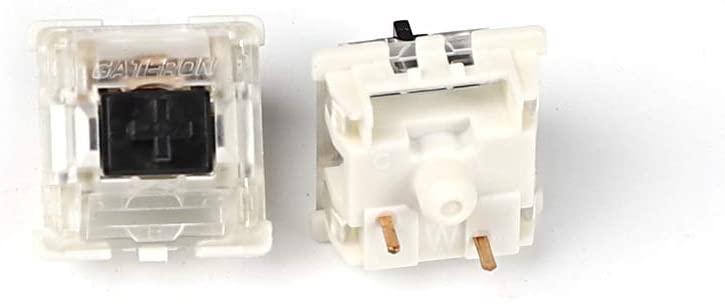 Gateron MX SMD Gateron Switches 3pin SMD LED Underglow Led Compatible for MX Mechanical Keyboard Transparent Cover White Base