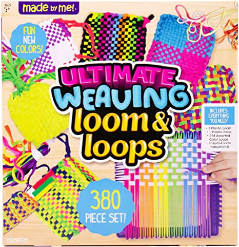 Weaving Loom Includes Over 380 Craft Loops and 1 Weaving Loom, Multicolor