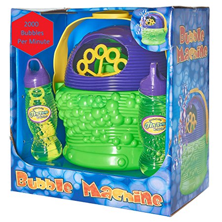 Prextex Ready To Use Battery Operated Bubble Machine with More Than 1500 Bubbles per Minute