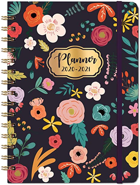 2020-2021 Planner - Academic 2020-2021 Planner with Weekly & Monthly Pages, Jul 2020-Jun 2021, 6.4" x 8.5", Hardcover, Strong Binding, Tabs, Inner Pocket, Elastic Closure, Perfect for School