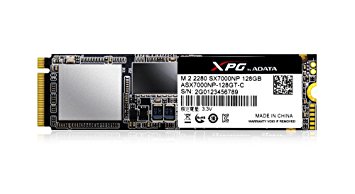 ADATA ASX7000NP-128GT-C XPG SX7000 PCIe 128GB 3D NAND MLC NVMe Gen3x4 M.2 2280 Solid State Drive