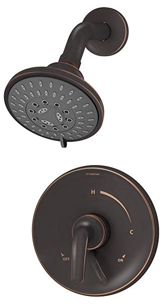 Symmons S-5501-SBZ-TRM Elm 1- Handle Shower Faucet Trim, Seasoned Bronze