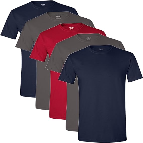 Gildan Mens 5 Pack Crew