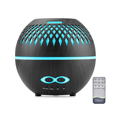 Diffuser with Remote, Ultrasonic Aroma Diffusers Humidifier, 400ml Aromatherapy Diffuser for Essential oils with Color Changing, Waterless Auto-Off