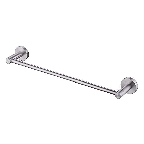 KES A2100S18-2 Bathroom Single Towel Bar Wall Mount 18-Inch SUS304 Stainless Steel, Brushed Finish
