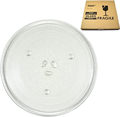 HQRP 10-inch Glass Turntable Tray compatible with Magic Chef 2036 203600 MCB770 MCB770B MCB770W MCB780 MCB780W MCD760 MCD760W MCD770 MCD770RW MCD770ST1 MCD790 Microwave Oven Cooking Plate 255mm