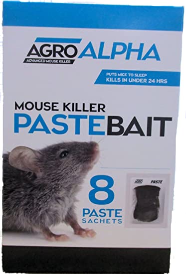 Alpa Mice Bait block humane poison sachets, can kill mice in minutes