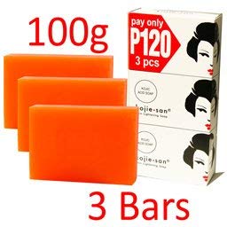 3 Bars Kojie San Kojic Acid Soap 100g per bar original kojie san bleaching soap for dark skin and lightening and brightness by BEVI