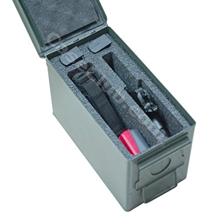 Case Club 1 Pistol & Accessory Holder .50 Cal Ammo Can Foam (Pre-cut, Closed Cell, Military Grade Foam)