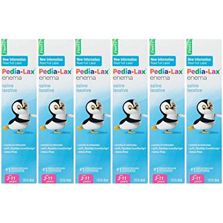 Pedia-lax FLEET ENEMA CHILDREN 2.25 fl oz (Pack of 6)