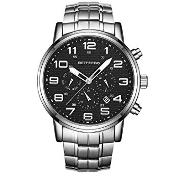 Watches Men Luxury Brand Chronograph Men Sports Watches Waterproof Full Steel Quartz Men's Watch