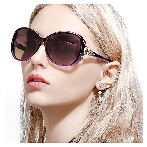 FIMILU Classic Oversized Sunglasses for Women, HD Polarized Lenses 100% UV400 Protection Fashion Retro Eyewear