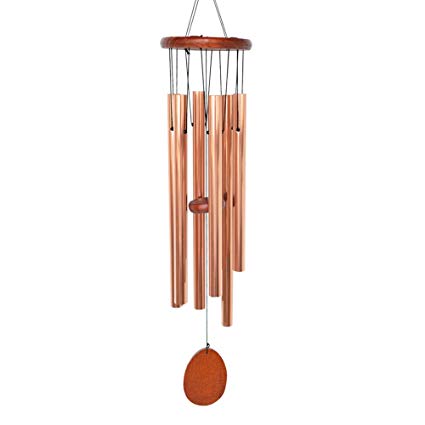 BLESSEDLAND Wind Chimes, 6 Hollow Aluminum Tubes Tuned 35.5'' Music Wind Chime with S Hook for Indoor and Outdoor