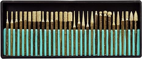 SE 82331TF 30-Piece Titanium Coated Assorted Diamond Burrs