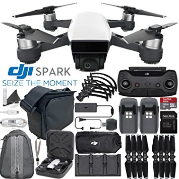 DJI Spark Quadcopter / Mini Drone FLY MORE COMBO & Outdoor Adventure Kit (Alpine White)