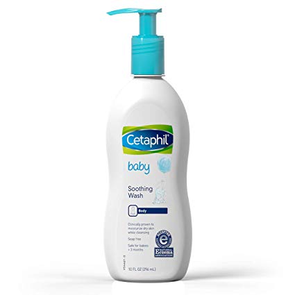 Cetaphil Baby Soothing Wash, Paraben Free, Hypoallergenic, Colloidal Oatmeal, Dry Skin, 10 fl. oz