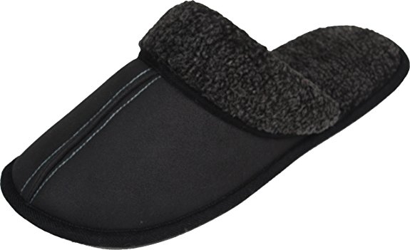 LUXEHOME Men's Slip On Indoor/Outdoor Fluff Footwear/Slipper