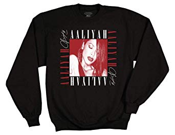 Ripple Junction Aaliyah Adult Unisex Squared Logo Fleece Crew Sweatshirt