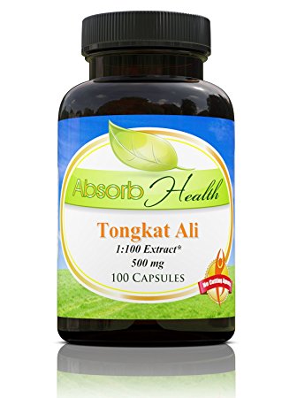 Tongkat Ali (100:1) | 500mg | 100 Capsules | Natural Testosterone Booster | Feel Young