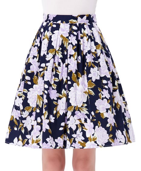 GRACE KARIN® Women Pleated Vintage Skirts Floral Print CL6294 (Multi-Colored)