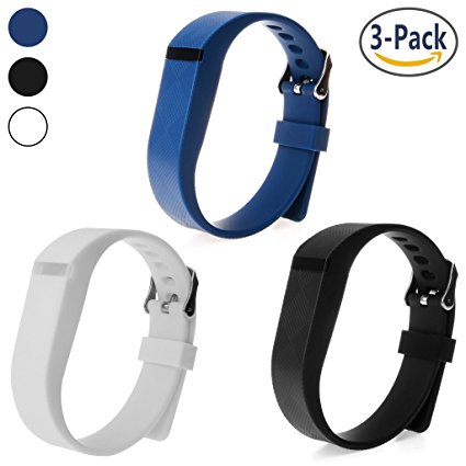 Austrake Replacement Wristband For Fitbit Flex Adjustable Colorful Fashion Sport and Sleep Clasp Bands Wristband with Special Rhombus Diamond Shaped Buckle Design 3 Pack