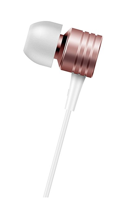 1MORE Piston Classic In-Ear Headphones (Earphones/Earbuds/Headset) with Apple iOS and Android Compatible Microphone and Remote (Rose Gold)