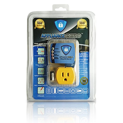 *Appliance Shield*New Top Rated Surge Protector*Protects Appliances From Damaging&Costly Voltage Spikes/Dips*Works Great For All Large Appliances*Refrigerators/Freezers/Dryers*Best In Class 20 Amp*