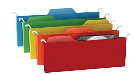 Find-It Tab View Mini Hanging File Folders, Assorted Colors, 6 Pack (FT07184)