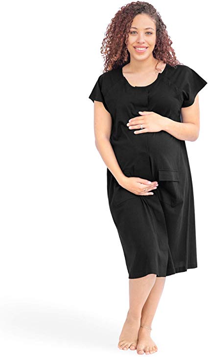 The Bravely Labor and Delivery Gown - Perfect Hospital Bag Gown for Maternity/Nursing/Labor