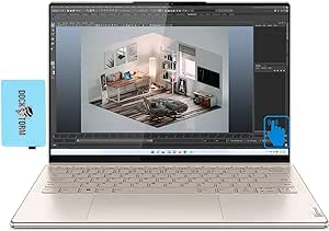 Lenovo Slim 9 Business Laptop (Intel i7-1280P 14-Core, 32GB LPDDR5 5600MHz RAM, 1TB SSD, Intel Iris Xe, 14.0" 60 Hz Touch 4K (3840x2400), Wifi, Bluetooth, Backlit KB, Win 11 Home) with Dockztorm Hub