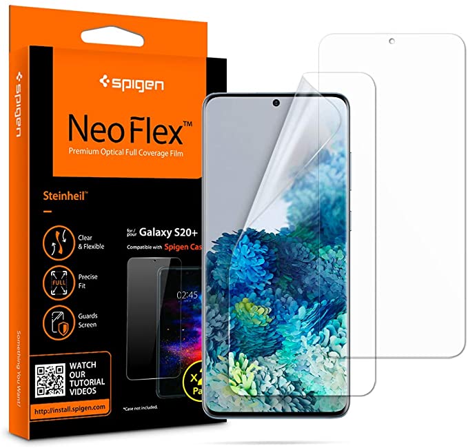 Spigen NeoFlex Screen Protector Designed for Samsung Galaxy S20 Plus (2020) [2 Pack] - Clear