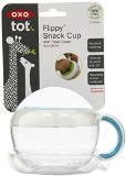 OXO Tot Flippy Snack Cup with Travel Lid - Aqua