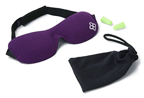 Sleep / Eye Mask - Sleeping Masks Men & Women MONEY BACK GUARANTEE NEW DESIGN using Organic Bamboo & Cotton Lining - Making it Better than Silk – Our Luxury Patented Contoured & Comfortable Sleep Mask & Ear Plug Set is the Best Blackout Eyemask it will Block Light but Wont Touch your eyes like other Eyemasks - Carry Pouch and Ear Plugs Included for FREE