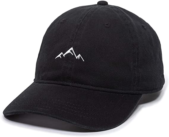 Outdoor Cap -Adult Mountain Dad Hat-Unstructured Soft Cotton Cap