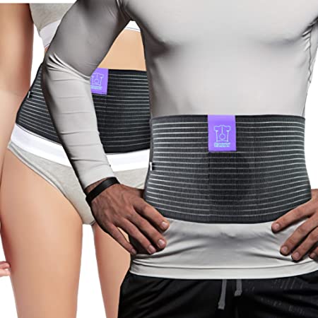 Umbilical Hernia Belt by Everyday Medical - Breathable Fabric Abdominal Binder For Hernia Support - Fast Relief For Epigastric, Navel and Ventral Hernias - Hernia Support Belt With Navel Pad - S/M