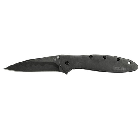 Kershaw 1660CBBW Leek with Composite Blackwash Blade