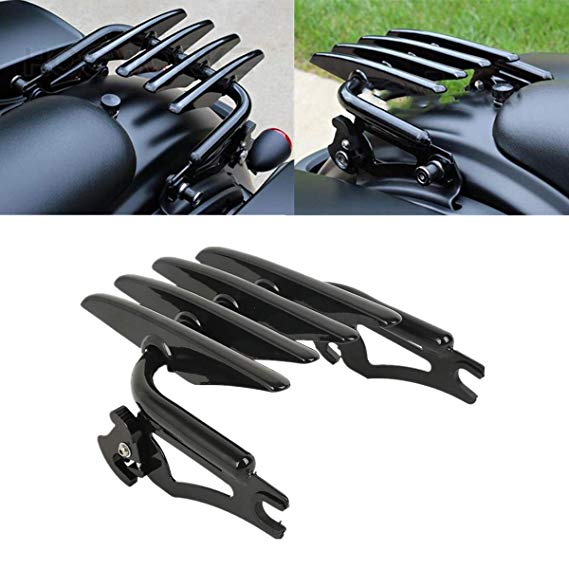XFMT Stealth Luggage Rack Compatible with 09-19 Harley Touring Road King, Road Glide, Street Glide,Electra Glide,Ultra Classic,CVO Road Glide@Ultra,CVO Road Glide@Custom,CVO Street Glide