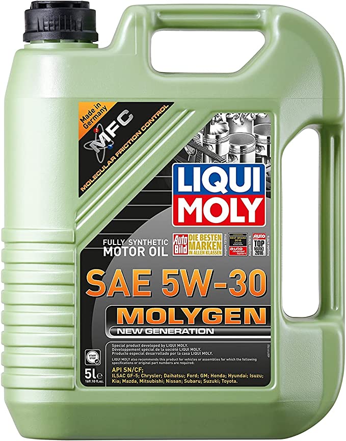 Liqui Moly 20228 Molygen New Generation 5W30 Motor Oil, 5 l, 1 Pack