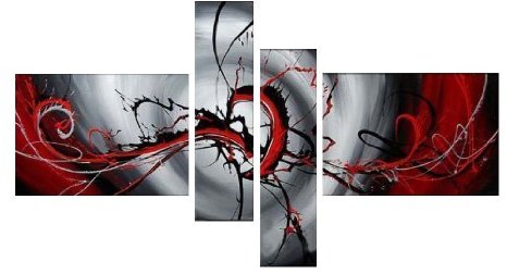 Paintings on Canvas Modern Paintings Contemporary Art Abstract Paintings Reproduction Framed Canvas Wall Art for Home Decor 4 panels Wall Decorations For Living Room Bedroom Office Paintings for wall