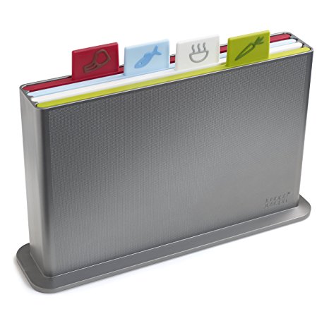 Joseph Joseph Index Advance Chopping Board Set, Silver, Small