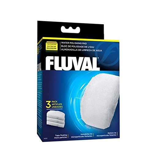 Fluval Fine Filter Water Polishing Pad for 104/105/204/205 Models - 3-Pack