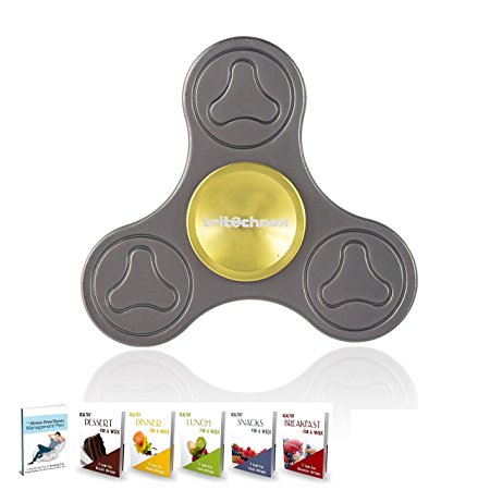 tritechnox™ - Tri Fidget Hand / finger Spinner Toy, Stress Relief fidget spinners with Ceramic Bearing, Fidget Finger Toy, Rotates for 3-5 mins - Perfect for ADD / ADHD / Anxiety / Autism in Children