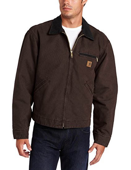 Carhartt Men's Big & Tall Blanket Lined Sandstone Detroit Jacket J97