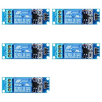 XCSOURCE® 5PCS 5V 1 Channel Relay Shield Module optocoupler For PIC AVR DSP ARM Arduino TE213