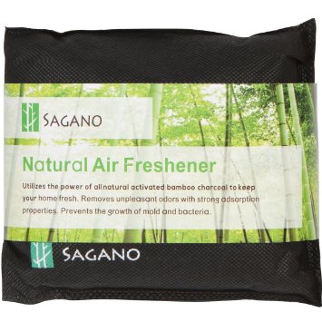 Best Activated Charcoal Odor Eliminator Bag By Sagano - Utilizes Powerful and Natural Activated Charcoal to Keep Your Home Fresh and Healthy - Car Air Freshener and Pet Odor Remover - 200 Gram Bag
