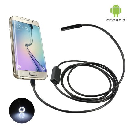Qyuhe Android Smartphone Endoscope USB Borescope 7mm 3.5M Waterproof Inspection Snake Camera for Android System with OTG Function (11.48ft)