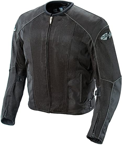 Joe Rocket 851-4014 Phoenix 5.0 Men's Mesh Motorcycle Riding Jacket (Black/Black, Large Tall)