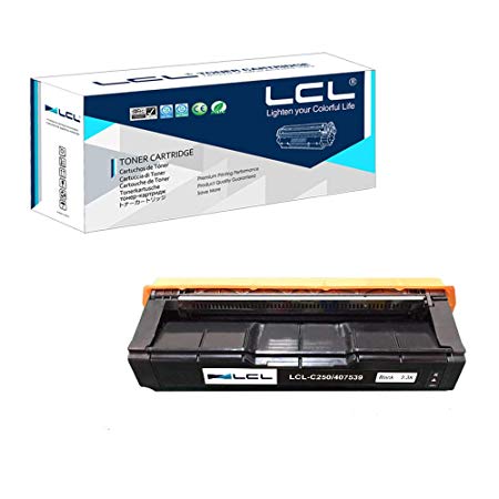 LCL Remanufactured Toner Cartridge Replacement for Ricoh 407539 sp c250dn sp c250sf C261SFNW (1-Pack Black)